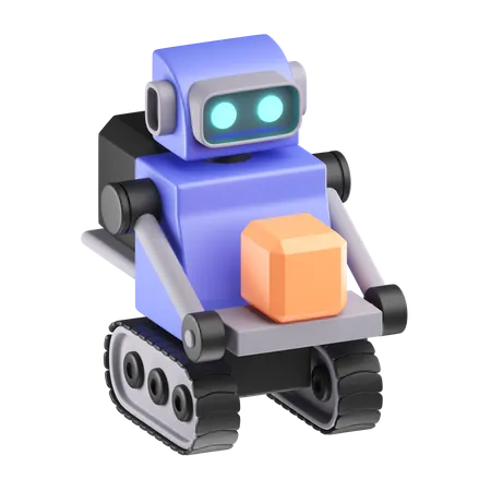 Robot de reparto  3D Icon