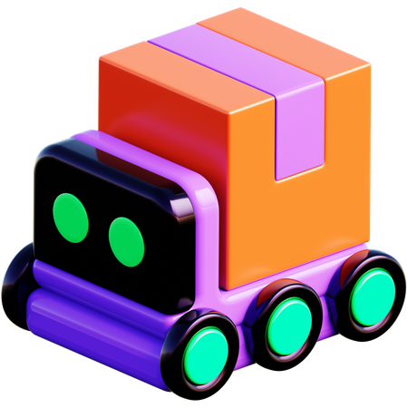 Robot de reparto autónomo  3D Icon