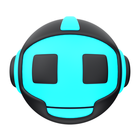Robot de inteligencia artificial  3D Icon