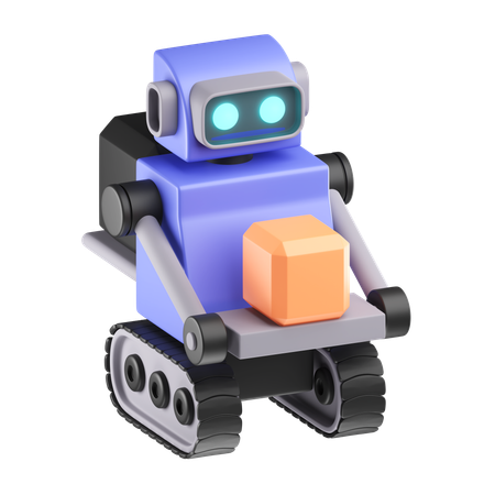 Robot de reparto  3D Icon