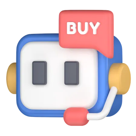 Robot de trading  3D Icon