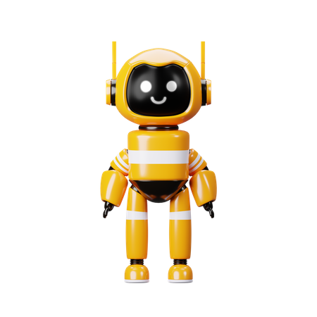 Robot debout  3D Illustration