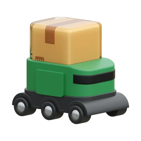 Robot Delivery  3D Icon