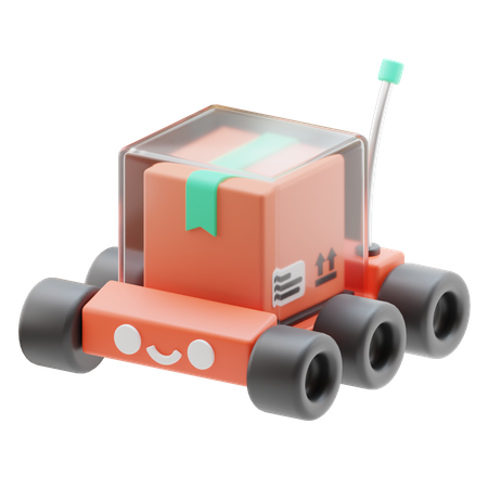 Robot Delivery  3D Icon