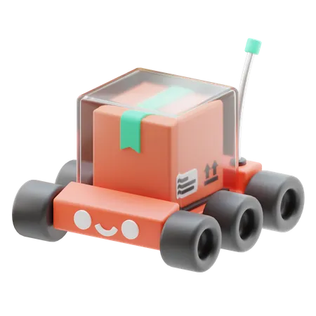 Robot Delivery  3D Icon
