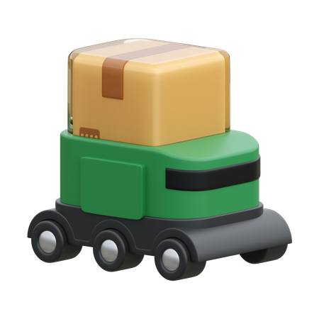 Robot Delivery  3D Icon