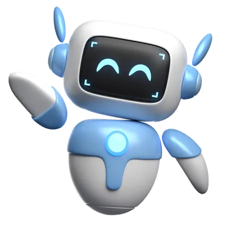 Le robot dit bonjour  3D Icon