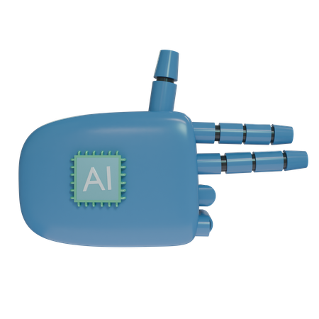 Robot de disparo manual SteelBlue  3D Icon