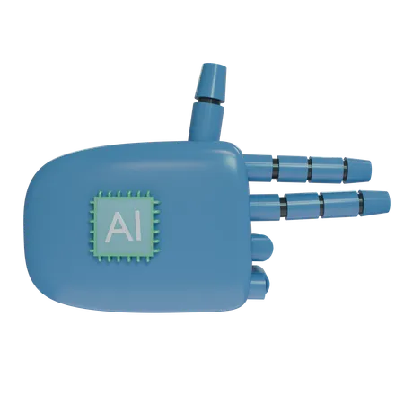 Robot de disparo manual SteelBlue  3D Icon