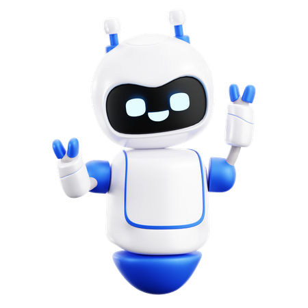 Robot divertido  3D Icon