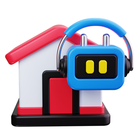 Robot de casa inteligente  3D Icon