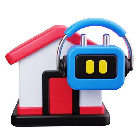 Robot de casa inteligente  3D Icon