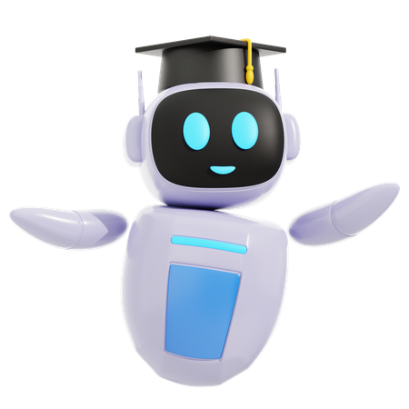 Robot educativo de IA  3D Icon