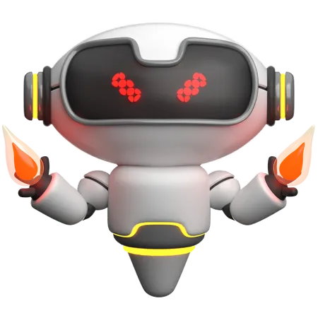 Robot en colère  3D Icon