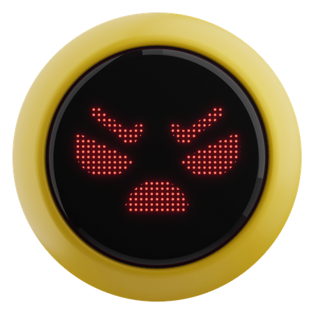 Robot en colère  3D Emoji