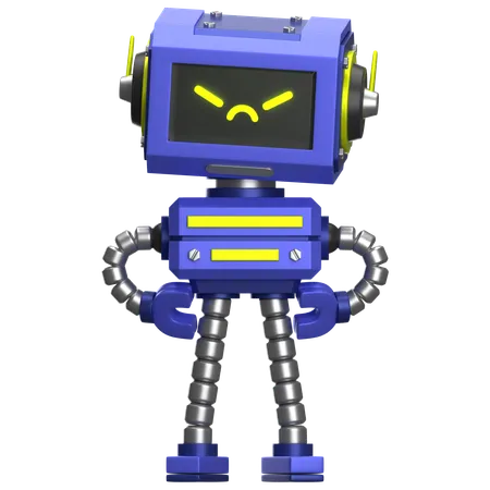 Robot enojado  3D Icon