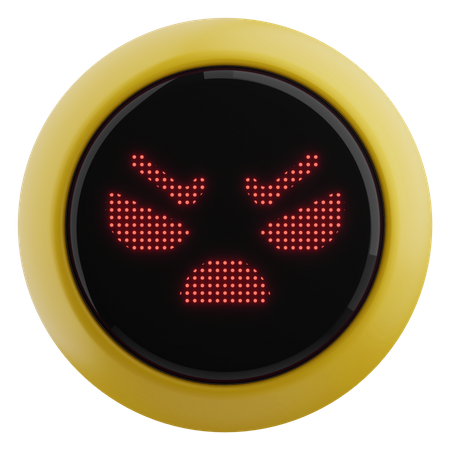 Robot enojado  3D Emoji