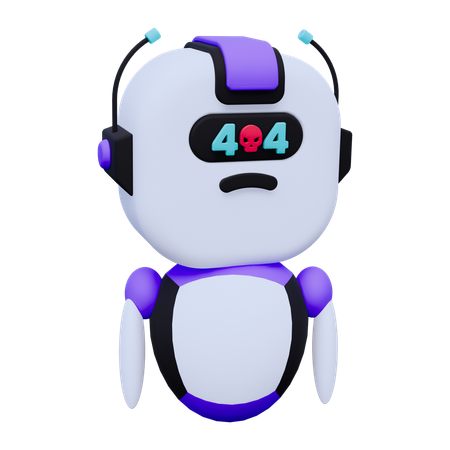 Robot Error  3D Icon