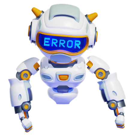 ROBOT ERROR  3D Illustration