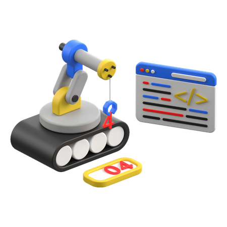 Robot Error  3D Icon