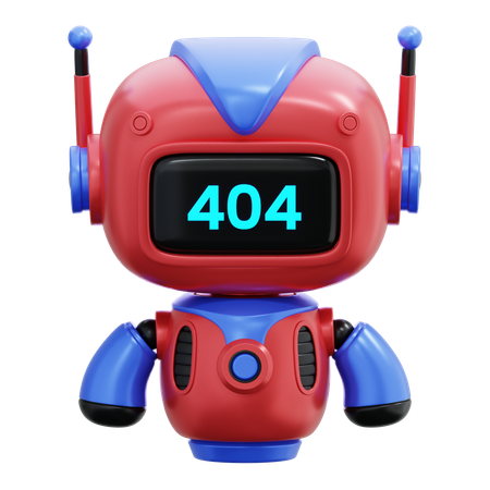 Robot Error  3D Illustration