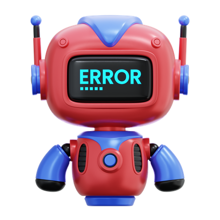 Robot Error  3D Illustration