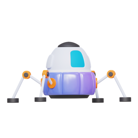 Robot spatial  3D Icon