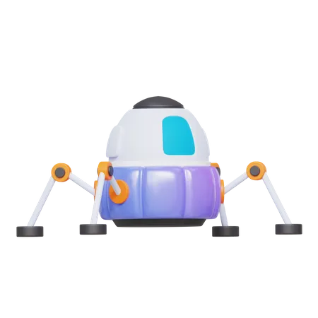 Robot spatial  3D Icon