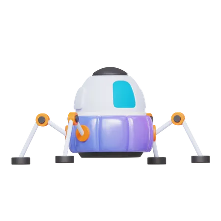 Robot espacial  3D Icon