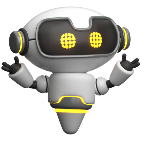 Robot expliquant  3D Icon