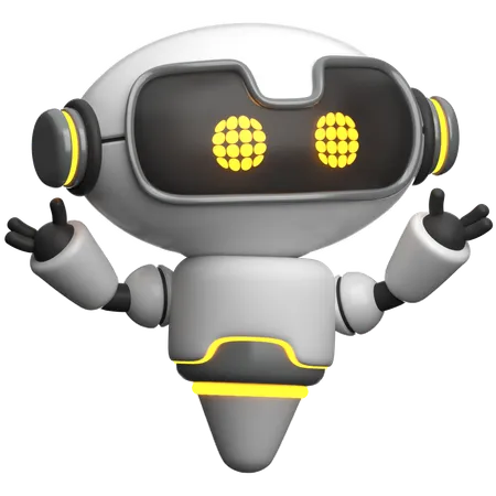 Robot expliquant  3D Icon