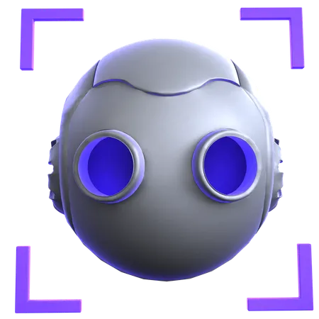 Robot Face  3D Icon