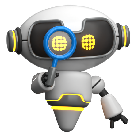 Robot faisant des recherches  3D Icon