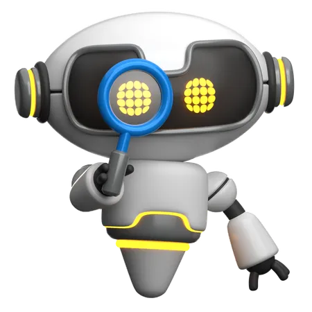 Robot faisant des recherches  3D Icon