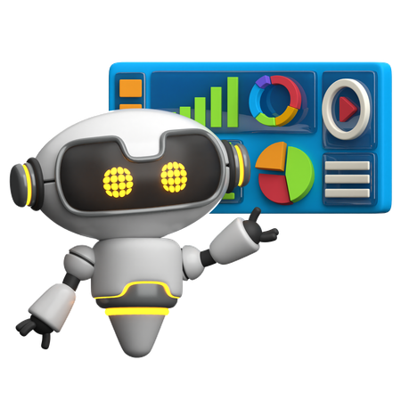 Présentation Robot faisant  3D Icon