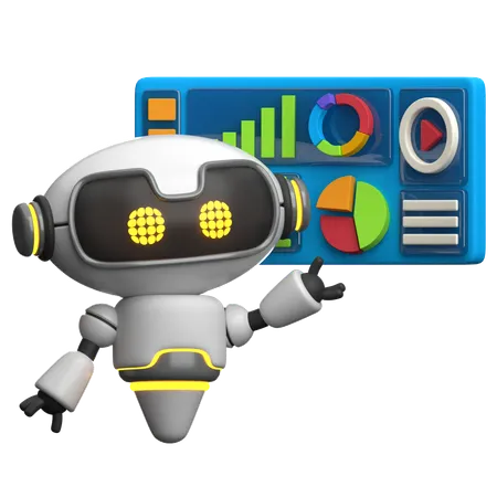 Présentation Robot faisant  3D Icon