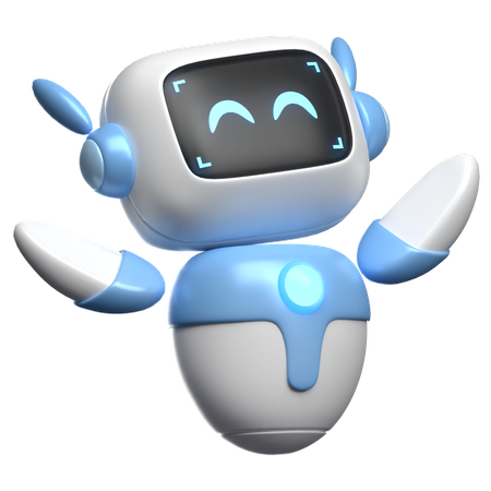 Robot feliz  3D Icon