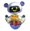 Robot Giving Gift