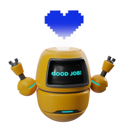 Robot Good Job  3D Icon