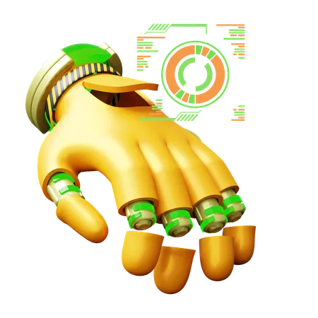 Robot Hand  3D Icon