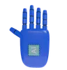Robot Hand HandUp Blue
