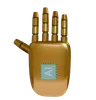Robot Hand HandUp Bronze