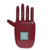 Robot Hand HandUp Burgundy