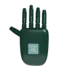 Robot Hand HandUp Emerald