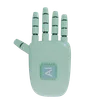 Robot Hand HandUp MintGreen