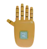 Robot Hand HandUp Orange