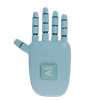 Robot Hand HandUp SkyBlue