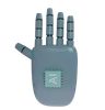 Robot Hand HandUp SlateGray