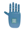 Robot Hand HandUp SteelBlue