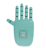 Robot Hand HandUp Turquoise